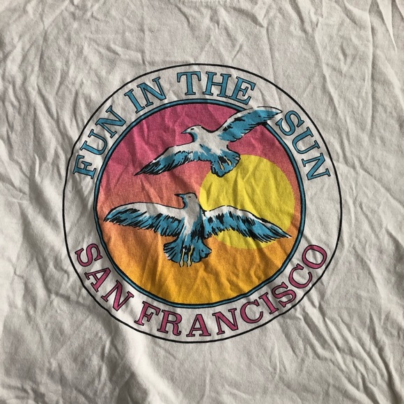 Cropped Vintage Brandy Fun In The Sun top - Picture 2 of 2